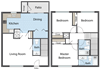 Steeple Chase Apartments 3x2.5 Floor Plan Steeple Chase Apartments 3x2.5 Floor Plan